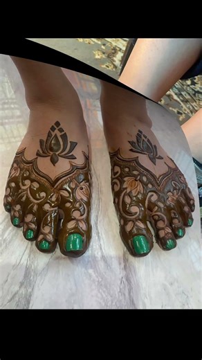 2026 Trending Bridal Foot Mehndi 😍 Full Feet Henna Design