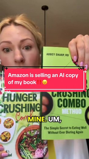 This week I found out that Amazon is selling an AI version of my book, The Hunger Crushing Combo Method. I spent two years researching and writing this book, so it’s disheartening seeing big companies use AI to steal my work - pretty much the definition of plagiarism. If you want to support authors and independent, science-based work, please consider purchasing a copy of my book or leaving a review. Everything helps! #ai #plagiarism