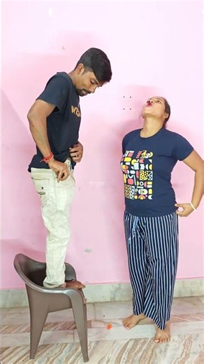 Balloon Pop Challenge GONE WRONG! 😂 (Couple Edition) #couples #funny #balloonchallenge #shorts