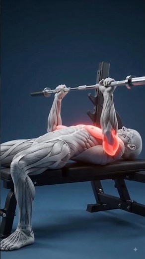 How Bench Press Works: Muscle Anatomy Explained#benchpress #muscleanatomy #fitnessscience #gymtips