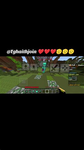 تحياتي غيث يا مدربي واخوي ❤️🖤 #Minecraft #جلد1v1 #اساطير_كيوب #الكومبو #cubecraft