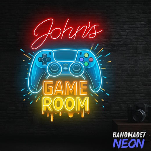 Personalized Name Game Controller Neon Sign, Game Room Led Light, Custom Neon Sign, Gamer Lover Gift, Game Studio Wall Decor - Etsy