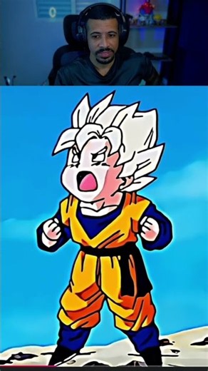 Goten doesn't know how to fly #dbz #anime #animes #goki