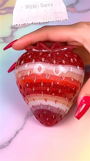 Satisfying Strawberry Candy Transformation