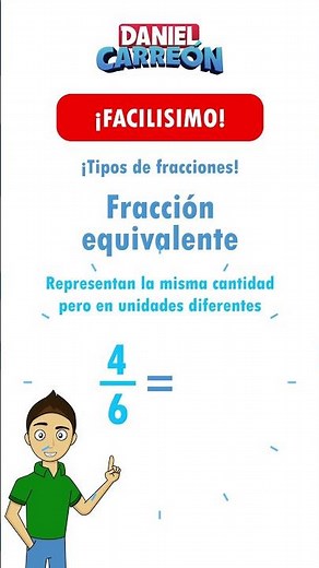 ¡Tipos de fracciones; Fracción equivalente!