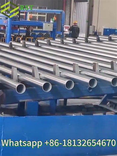 2.1K views · 16 reactions | Leading manufacturer of automatic hdg hot dip galvanizing line for steel pipes, angles, rods, bars etc. Whatsapp/Wechat 86-18132654670 #hdg #galvanizing #galvanize #galvanized #hotdipgalvanizing #steel #pipes #angles #rods #bar #metal #coating #zinc | Marisa Ruisite | Facebook