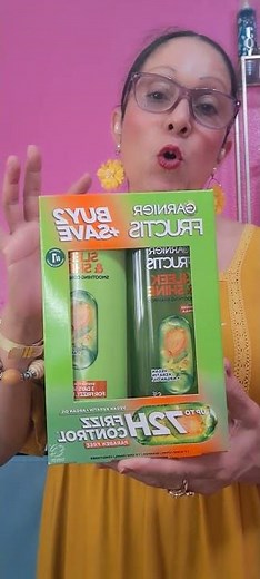 Garnier fructis Oil Shampoo and Conditioner.