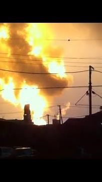 【石油コンビナート大爆発】【Oil complex explosion】 311東日本大震災