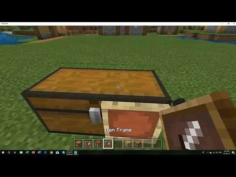 HOW TO PLACE AN ITEM FRAME ON AN CHEST