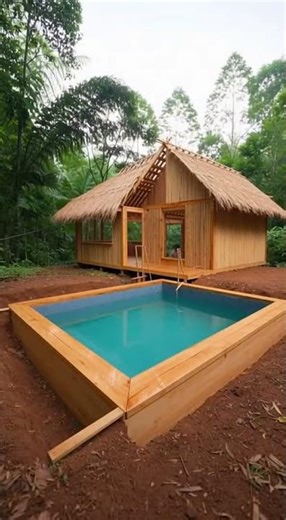 Building a Primitive Dome House in the Jungle 🌴 | Pool Construction Timelapse