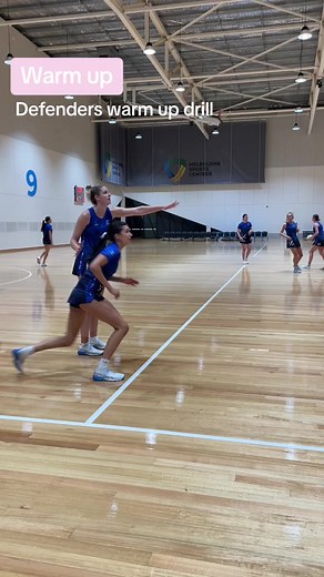 Netball Defenders Warm Up Drill: Quick Feet & Intercepts