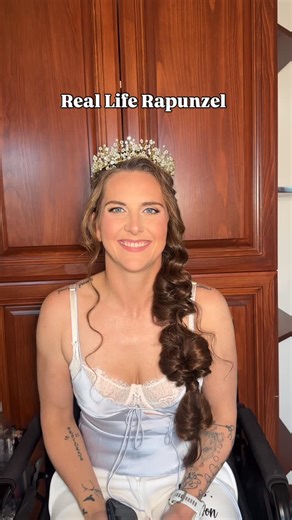 EMILIE WIDJAJA | MAKEUP | HAIR | My real life Disney Princess bride 🤭💕 I did a natural polished glam w lash clusters and then it was just hella braids for her hair hahaha... | Instagram