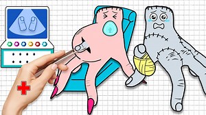 DIY Paper Crafts | Pregnancy Process 🖤 Wednesday Addams Pregnant More Nursery Dress Up | WOA Paper Craft | WOA Bricks Technic