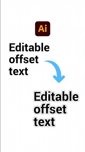 Editable offset text effect Adobe Illustrator Tutorial