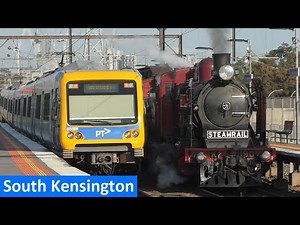 A Saturday Morning at South Kensington; Metro, V/Line & Steam Trains - Melbourne Transport