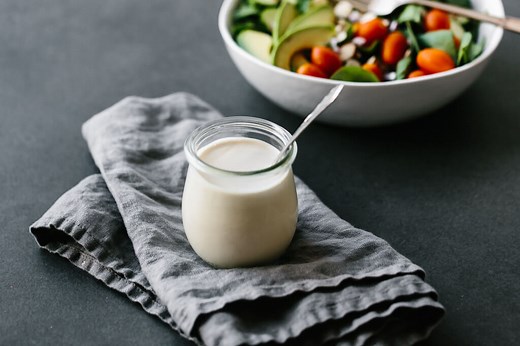 Lemon Tahini Dressing (Oil-Free Salad Dressing) | Downshiftology