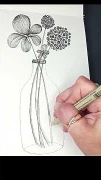Easy Black and White Drawing for Beginners #sketchbookideas