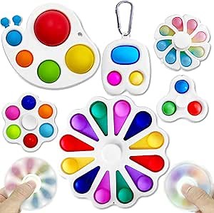 Fidget Spinners Toy, Pop Fidget Toy Silicone Toy, Cheap Fidget Pack Toys Relieves Stress Anxiety Pop Toy for Adults Kids