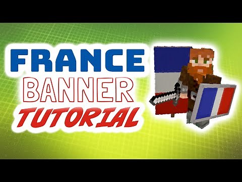 Minecraft: French banner tutorial | How to make the flag of France as a banner in Minecraft