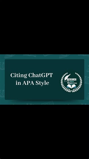 📍Citing ChatGPT in APA Style 📍American Psychological Association. (2023, June 15). How to cite ChatGPT. APA Style Blog. https://apastyle.apa.org/blog/how-to-cite-chatgpt #research #thesis #dissertation @topfans | Research, Thesis and Dissertation