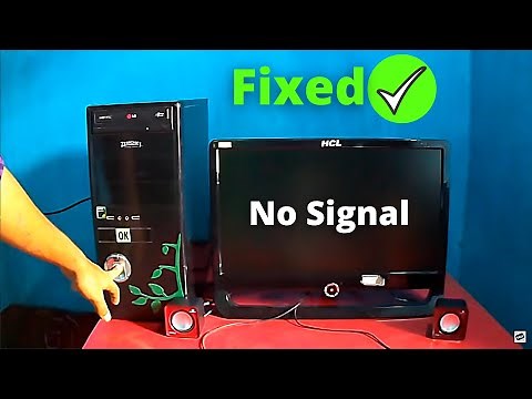 How To Fix A PC That Will Turn On But No Signal On Computer Monitor? | Fix No DP Signals On Monitor