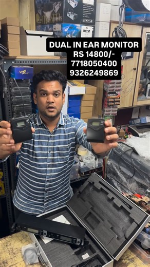 Harsh Vinod Shah on Instagram: "DUAL IN EAR MONITOR"
