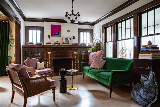 I Made My Dark Wood Furniture Feel 10x Lighter with These Color Tricks