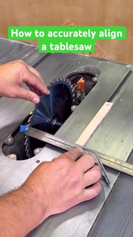 How to accurately align a tablesaw #woodworkingtools #diy #tools