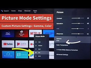 OnePlus Android TV Picture Mode Settings | Custom Brightness | Backlight | Gamma | Color Temperature