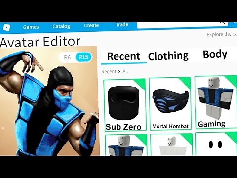 How To Make A Sub Zero Avatar | Roblox