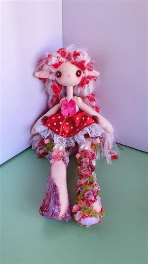 Handmade Button-eye Cloth Doll: Collectible Art Doll With Removable Dress - Etsy
