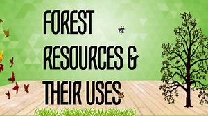 Forest Resources and Their Uses