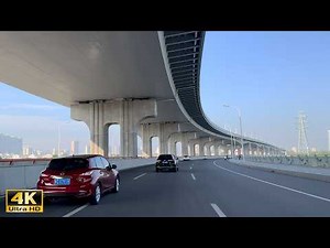 Qinhuangdao - Driving Downtown - Famous Coastal Tourist City in China - 4K