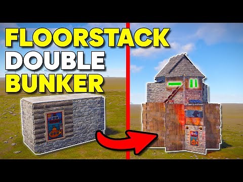 *NEW* Insane 2x1 expansion for Solo/Duo in RUST! (Double BUNKER, Double FLOORS)
