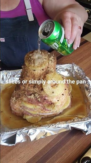 Brown sugar glazed ham for Easter