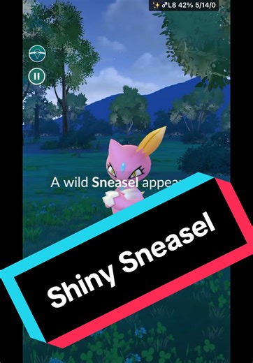 Shiny Sneasel - - - - #creatorsearchinsights #pokemongo #pokemon #pokemongospoofing