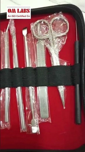 Dissection Kit set of 13 Instruments | Omlabs | Deals in all laboratory Equipment #biology #organism