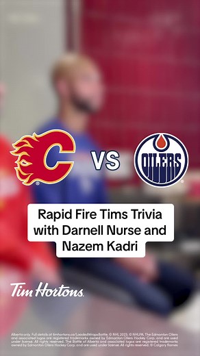 Darnell Nurse and Nazem Kadri may be rivals on the ice, but they’re on the same page when it comes to Tims 😌