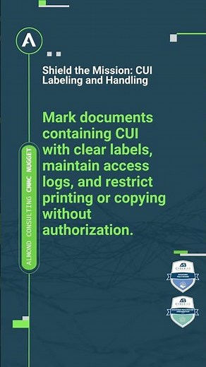 CMMC Readiness - Shield the Mission: CUI Labeling and Handling #cmmc #nist800171 #dfars #cyber