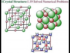 1 #Crystal Structure:1.19 #SolvedNumericalProblemsCrystal #CrystalStructureProblem #CrystalStructure