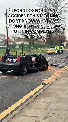 Car crashed into bus, Loxford lane, Ilford