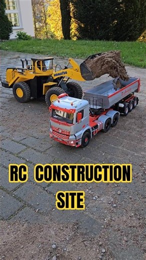 RC WHEEL LOADER LOADING RC TRUCK ⚠️ #rctrucksandmachines #machinerychannel #trucking #rccar #toys