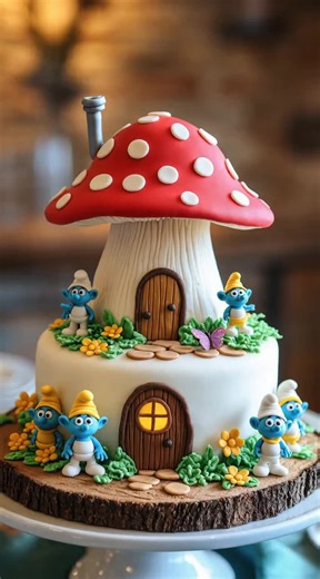 Smurfs Cake Party: Which One Will You Bite First?