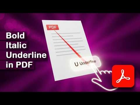 How to Make Text Bold Italic and Underline in PDF Adobe Acrobat Pro DC