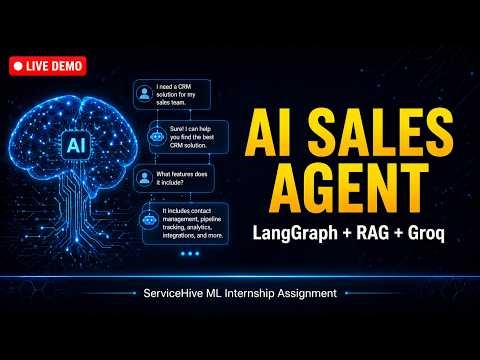 AI Sales Agent | LangGraph + RAG + Groq | Machine Learning Internship