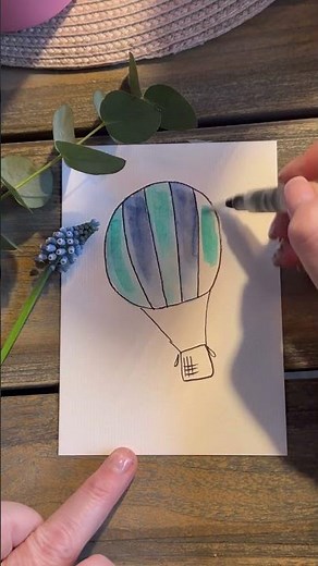 Wir zeichnen einen Heißluftballon