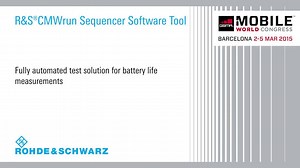 Rohde & Schwarz presented the R&S CMWrun sequencer software, the...