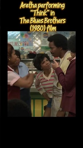 Aretha performing “Think” in The Blues Brothers (1980) Her little sister Carolyn singing backup!
