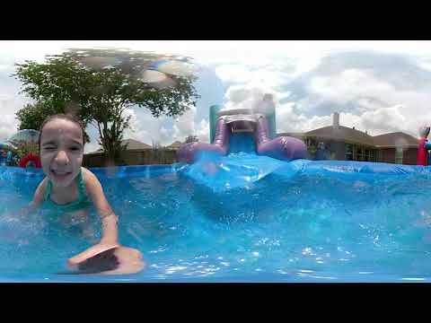 360 Video Frozen 2 Water Slide and Pool [Kids Party Ideas] Sky High Party Rentals