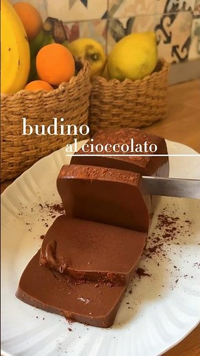 5 ingredienti per questo budino al cioccolato 🍫